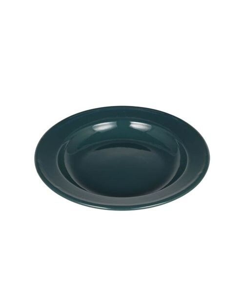 [EL[ȆObY ENAMELED DEEP PLATE GREEN D