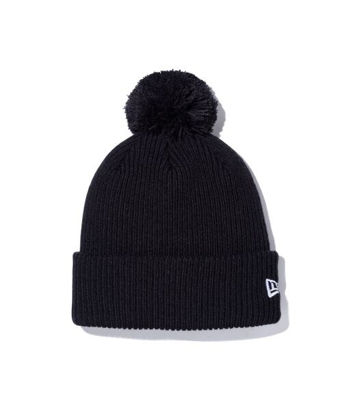[}C]jbgLbv POM PON KNIT RIB BLK 223/j[GiNEW ERAj ubN