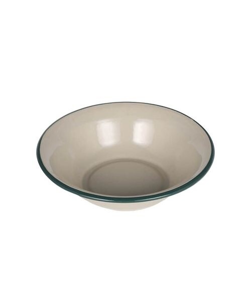 [EL[ȆObY ENAMELED DEEP PLATE BEIGE^GREEN D