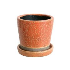 収納・キャリー・その他グッズ COLOR GLAZED POT ORANGE (カラー グレーズド