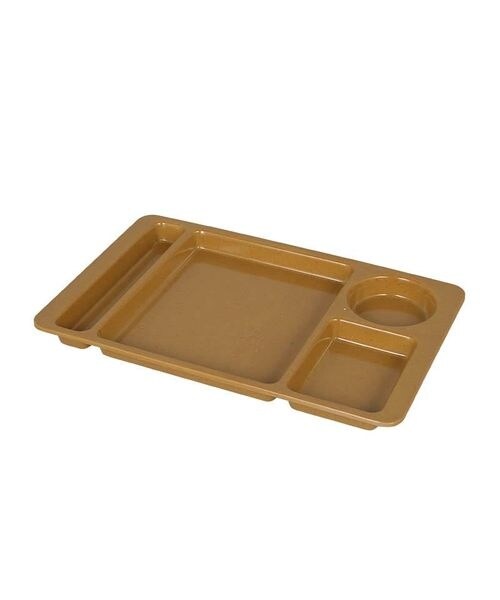[EL[ȆObY MELAMINE MESS TRAY BROWN D