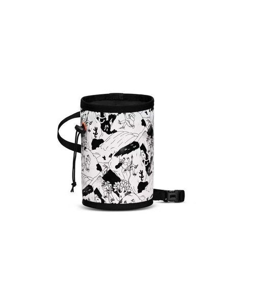 [}C]|[`EEHbgEGRobN Gym Print Chalk Bag/}[giMAMMUTj climbing scene AOP