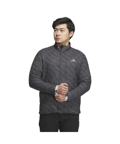 adidas - 最新モデル★アディダスビッグロゴ保温 中ワタ長袖フルジップジャケット セール】ビッグアディダスロゴ 保温 中ワタ長袖フルジップ