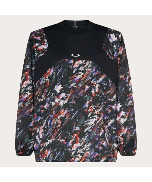 [}C]EChu[J[ STRIKING WIND MESH LS PULLOVER 6.0/I[N[iOakleyj BLACK PRINT