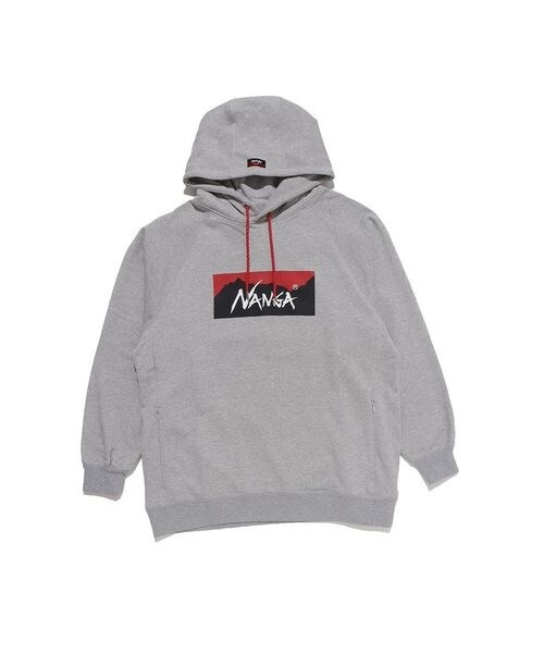 wacko スウェット モヘア nanga western 刺繍 パーカー スウェット・パーカー ECO HYBRID BOX LOGO SWEAT HOODIE | ナンガ