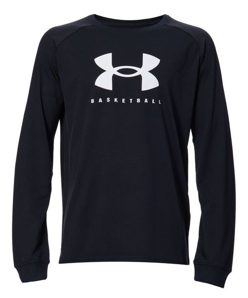 [}C]TVciTj UA BOYS TECH BIG LOGO LS T-SHIRTS/A_[A[}[iUNDER ARMOUR j Black ^ ^