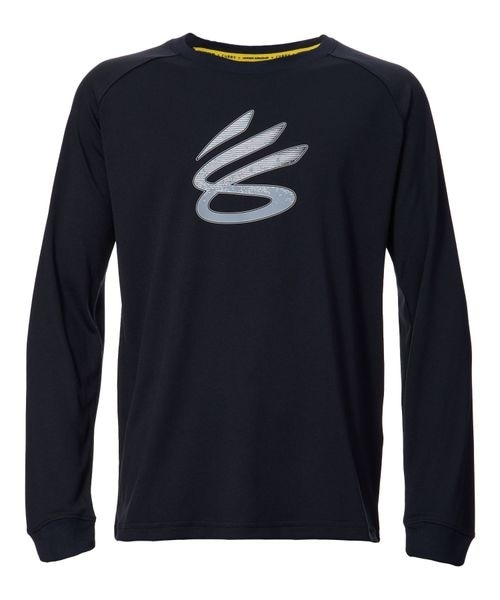 [}C]TVciTj CURRY BOYS TECH LS T-SHIRTS/A_[A[}[iUNDER ARMOUR j Black ^ ^