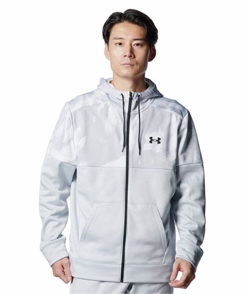 [}C]WPbg UA ARMOUR FLEECE FZ HD Nov/A_[A[}[iUNDER ARMOUR j Halo Gray ^ ^