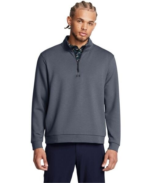 [}C]XEFbgEp[J[ UA Drive Midlayer Pullover/A_[A[}[iUNDER ARMOUR j Downpour Gray ^ Grav