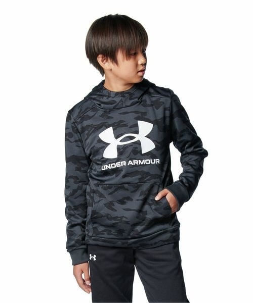 [}C]XEFbgEp[J[ UA AF PRINTED BIG LOGO HD/A_[A[}[iUNDER ARMOUR j Black ^ Anthracite ^
