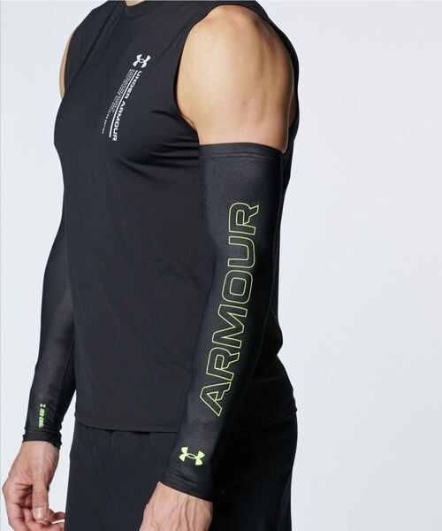 [}C]O[u F24 UA Iso-Chill Arm Sleeves/A_[A[}[iUNDER ARMOUR j Black ^ ^