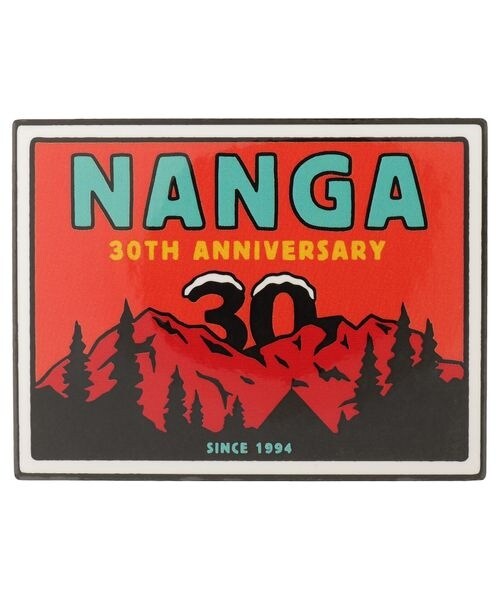 [}C]̑gbLOMA NANGA 30TH ANNIVERSARY STICKER SQUARE/iKiNANGAj ORG×RED