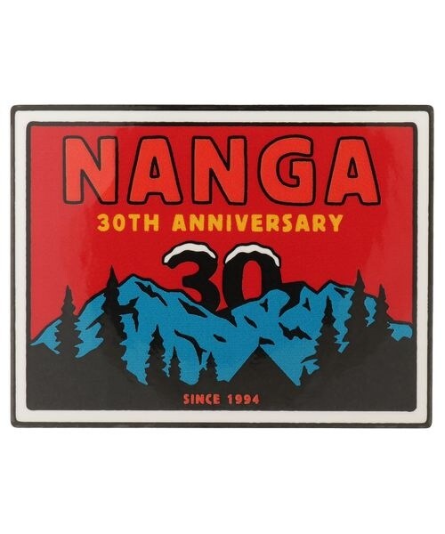 [}C]̑gbLOMA NANGA 30TH ANNIVERSARY STICKER SQUARE/iKiNANGAj RED×BLU