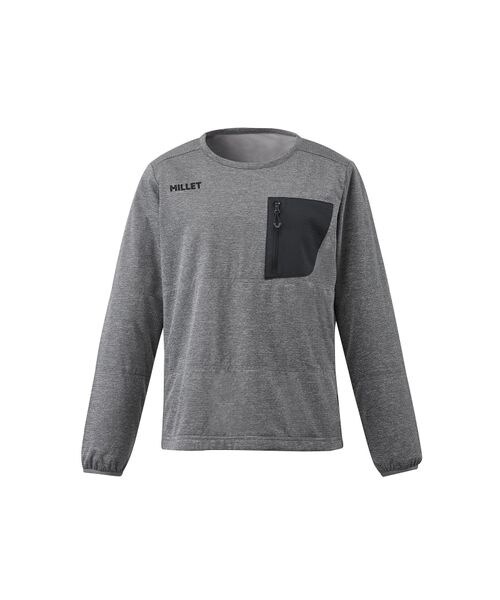 [}C]XEFbgEp[J[ ALPHA LIGHT SWEAT II CREW W/~[iMILLETj CHARCOAL HEATHER