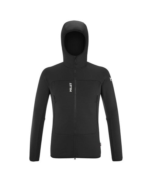 [}C]t[XEjbg FUSION GRID HOODIE M/~[iMILLETj BLACK NOIR