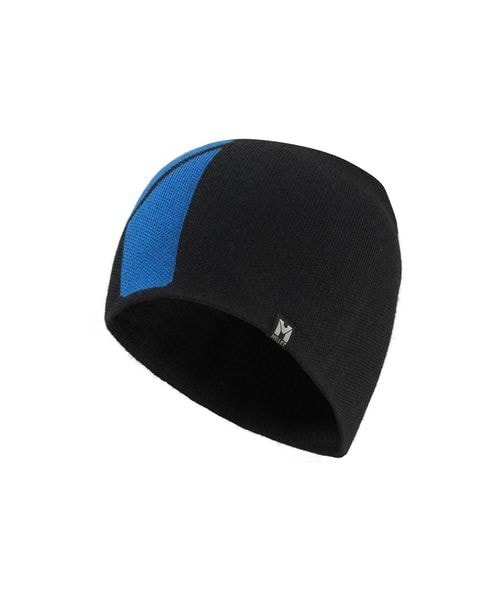 [}C]̑EFAANZT[ LOGO BEANIE/~[iMILLETj BLACK^ICON BLUE
