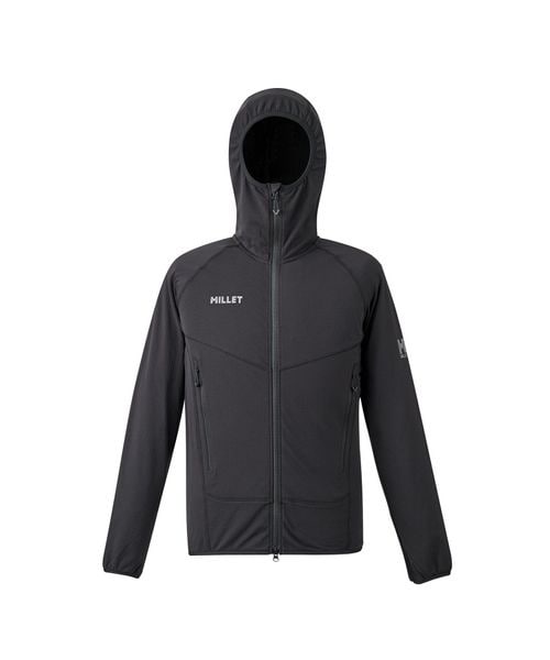 [}C]XEFbgEp[J[ DRY GRID HOODIE M/~[iMILLETj BLACK NOIR