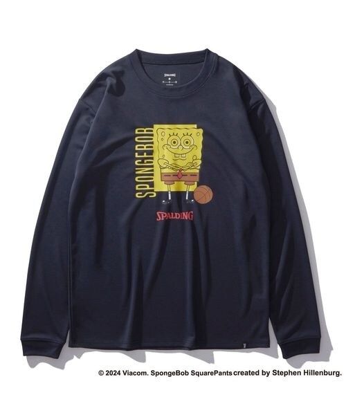 cvtvlist カタリスト スミクロ　ロンT ロングスリーブ　スポンジボブ ジュニア ロングスリーブTシャツ スポンジ・ボブ イエロー