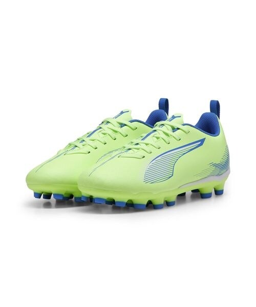 [Puma] 新品　サッカーシューズ スパイク 27.5cm青/緑 サッカースパイク ウルトラ 5 プレイ HG／AG + MID JR | プーマ
