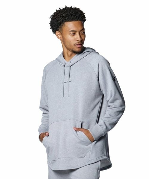 [}C]XEFbg UA Longshot Sweat Hoodie/A_[A[}[iUNDER ARMOUR j Steel Light Heather