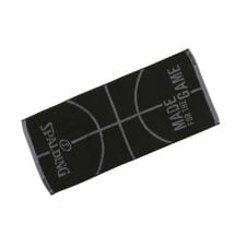 スポルディング(SPALDING)のその他バスケットボールアクセサリー ジャカードタオル ボールモチーフ ブラック