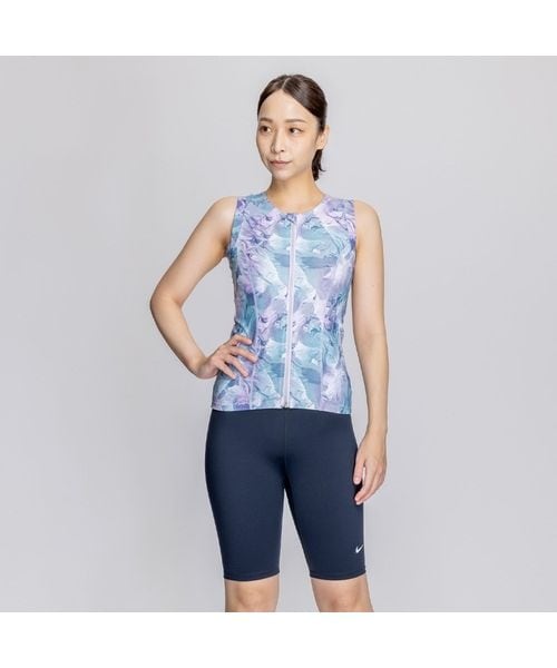 フィットネス ナイキ SP25 総柄ジップ付き袖なしセパレーツ | ナイキ