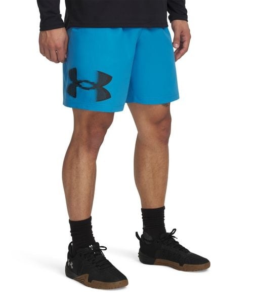 [}C]V[gpc UA Tech Woven Graphic Shorts/A_[A[}[iUNDER ARMOUR j Ether Blue ^ ^ Blac