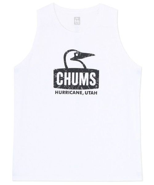 [}C]V[gX[uTVc Running Booby Face Sleeveless Shirt/`XiCHUMSj White