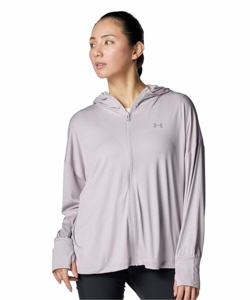 [}C]WPbg UA UV PROTECTION FZ HOODIE/A_[A[}[iUNDER ARMOUR j Gray Dawn ^ ^