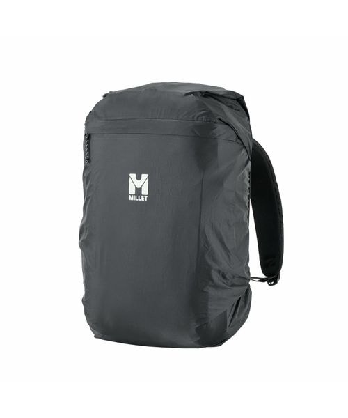 [}C]UbNJo[ ZIP RAIN COVER 20^25/~[iMILLETj BLACK | NOIR