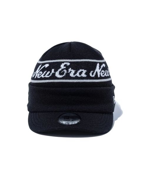 [}C]̑EFAANZT[ GF VISOR KNIT JACQUARD BLK/j[GiNEW ERAj ubN