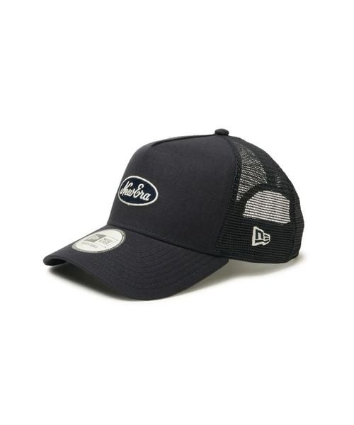 マルボン✖️New Era 黒 サイズ調節可能 9FORTY A-Frame トラッカー Damaged Denim ニューヨーク