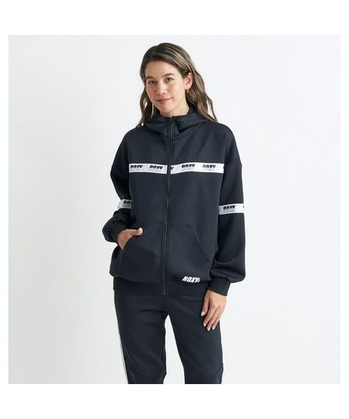 [}C]XEFbgEp[J[ MY WAY ZIP HOODIE/LV[iROXYj BLK