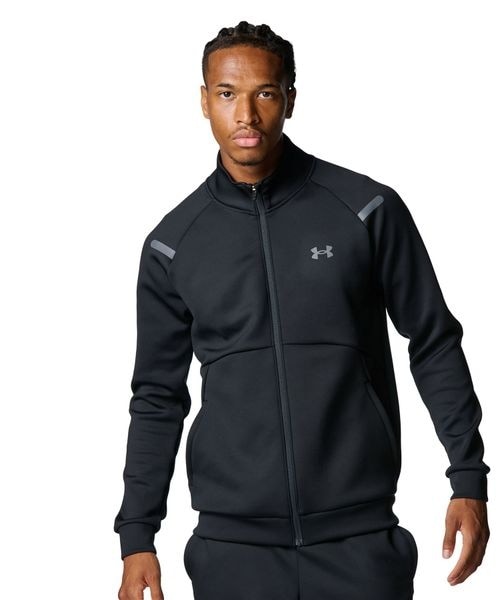 [}C]WPbg UA ARMOUR KNIT TRACK JACKET/A_[A[}[iUNDER ARMOUR j Black ^ ^