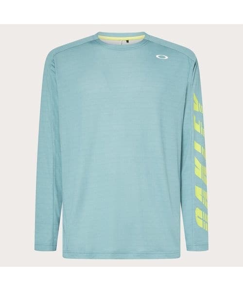 [}C]Vc SLANT LOGO PRINT L^S TEE 12.0/I[N[iOakleyj DARK PACIFIC