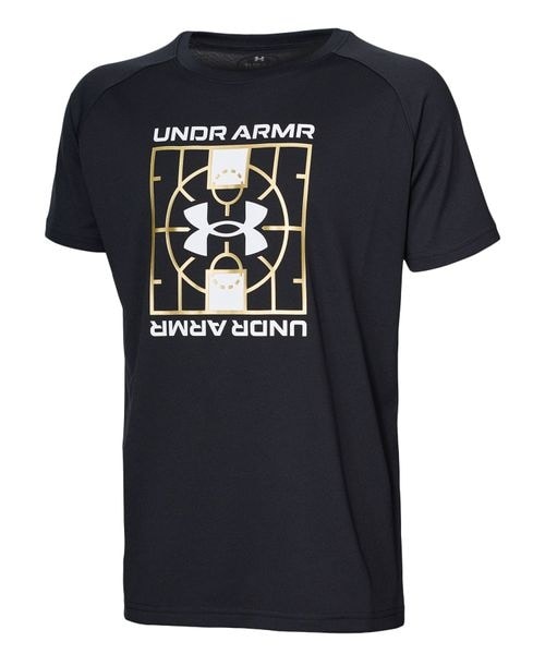 [}C]TVc UA Tech Logo Short Sleeve T-Shirt/A_[A[}[iUNDER ARMOUR j Black ^ ^