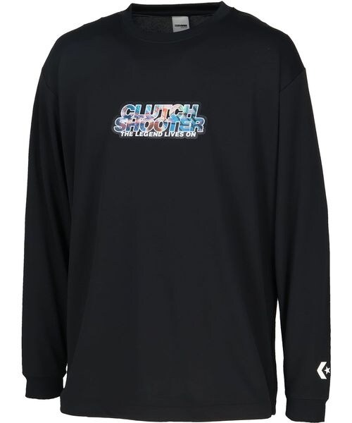 [�}���C]����T�V���c�i����T�j 5F �v�����g�����O�X���[�u�V���c(PRINT LONG SLEEVE SH/���̑��̃u�����h�iother�j �u���b�N�^�z���C�g