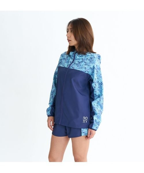 [}C]WPbg HAVE A GREAT DAY JACKET/LV[iROXYj BLU