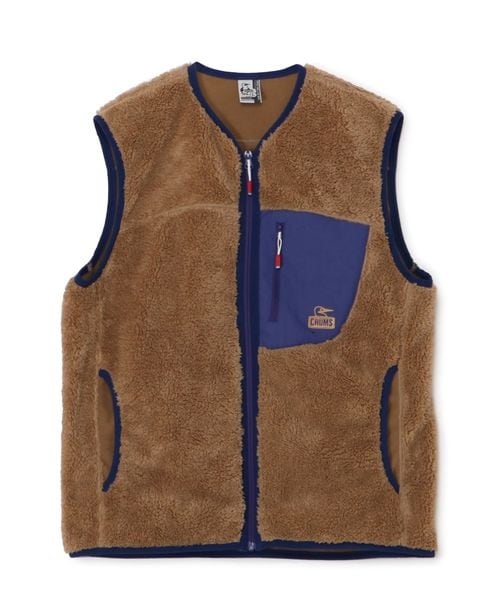 ベスト Bonding Fleece No Collar Vest | チャムス(CHUMS) | マルイ