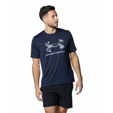ﾒﾝｽﾞｱﾊﾟﾚﾙ UA TECH CAMO BIG LOGO SHORT SLEEVE T-SHI