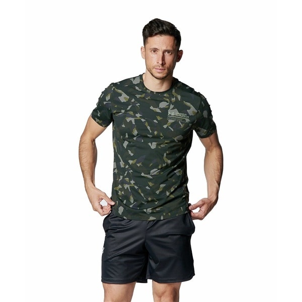 [�}���C]�����Y�A�p���� UA Iso-chill SS PRINTED/�A���_�[�A�[�}�[�iUNDER ARMOUR �j Baroque Green / /