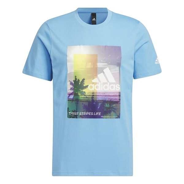 [�}���C]�����Y�A�p���� M PALM TREE T�V���c/�A�f�B�_�X�iadidas�j �Z�~�u���[�o�[�X�g