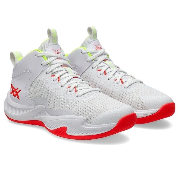 [�}���C]�o�X�P�b�g&�o���[&���̑����Z NOVA SURGE 3 GS/�A�V�b�N�X�iasics�j WHITE/SUNRISE RED