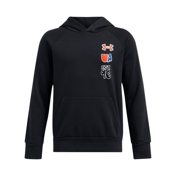 [�}���C]�W���j�A�A�p���� UA RIVAL FLEECE SKETCH PACK HOODIE/�A���_�[�A�[�}�[�iUNDER ARMOUR �j Black / Tech Blue /