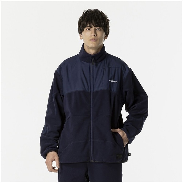 [�}���C]�T�b�J�[ MORELIA OFF FLEECE JKT/�~�Y�m�iMIZUNO�j �f�B�[�v�l�C�r�[