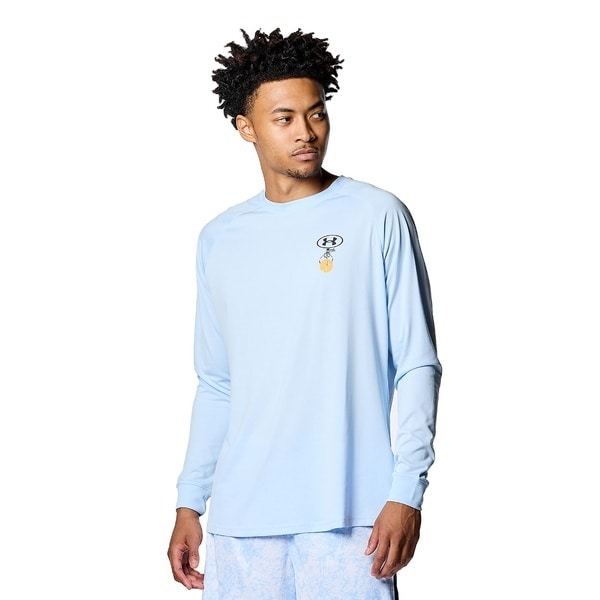[�}���C]�o�X�P�b�g&�o���[&���̑����Z UA TECH GRAPHIC LS T-SHIRTS/�A���_�[�A�[�}�[�iUNDER ARMOUR �j Nimbus Blue / /