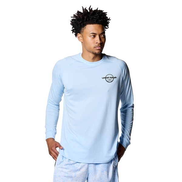 [�}���C]�o�X�P�b�g&�o���[&���̑����Z UA TECH LOGO LS T-SHIRTS/�A���_�[�A�[�}�[�iUNDER ARMOUR �j Nimbus Blue / /