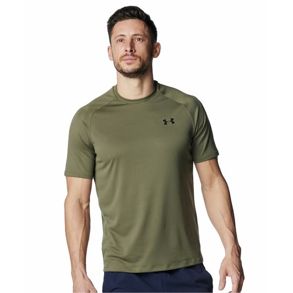 [�}���C]�����Y�A�p���� UA TECH SHORT SLEEVE T-SHIRT 2.0/�A���_�[�A�[�}�[�iUNDER ARMOUR �j Marine OD Green / /