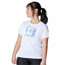 ｼﾞｭﾆｱｱﾊﾟﾚﾙ UA Tech Logo Flower Graphic SS