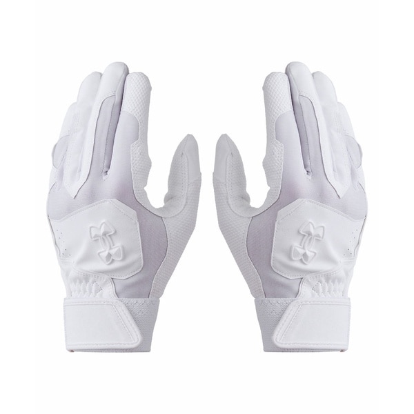 [�}���C]�x�[�X�{�[�� UA CLEAN UP BATTING GLOVES NON COLOR/�A���_�[�A�[�}�[�iUNDER ARMOUR �j White / White / Whit